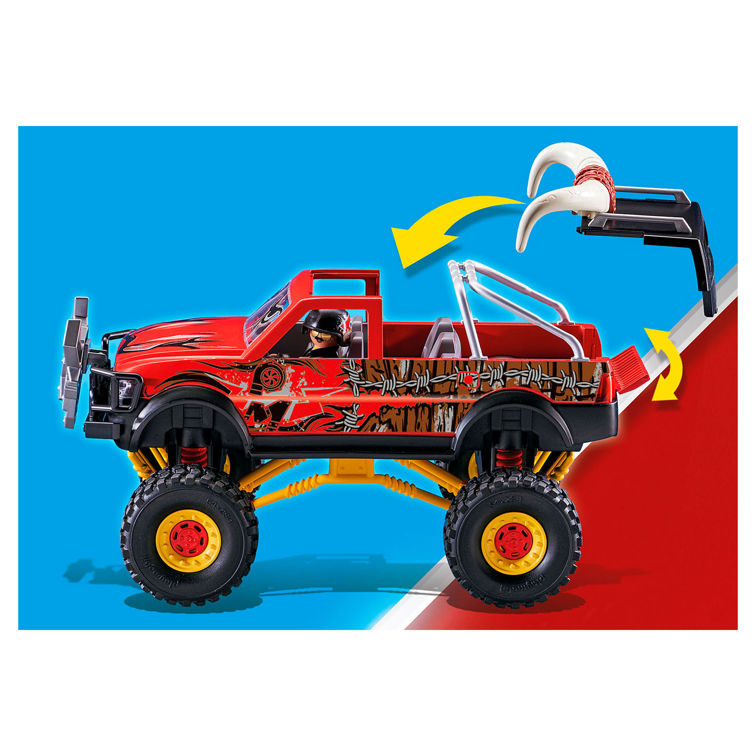 Playmobil Stuntshow Monster Truck met Hoorns - 70549