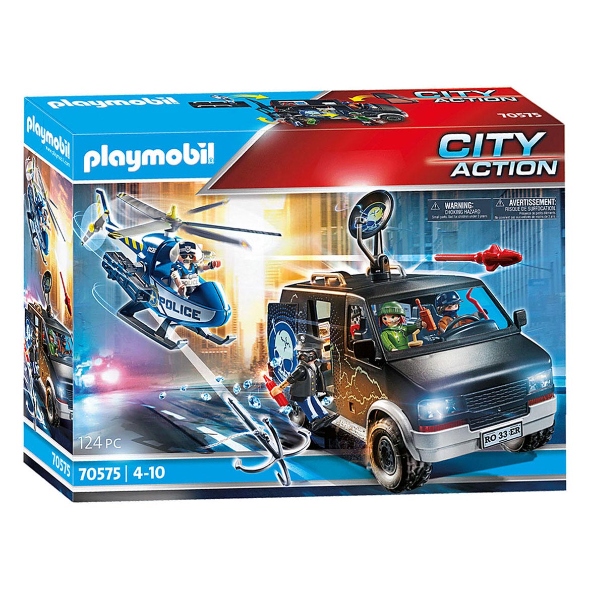 Playmobil City Action Politiehelikopter Achtervolging - 70575