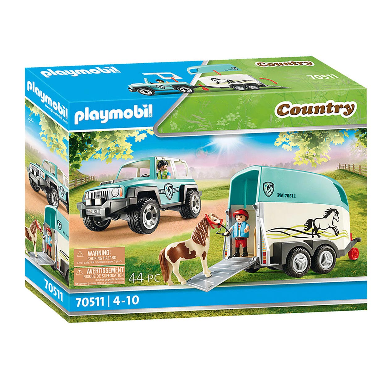 Playmobil Country Auto met Aanhanger - 70511