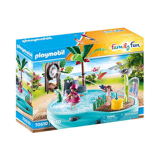 Playmobil Piscine familiale avec éclaboussures d'eau - 70610
