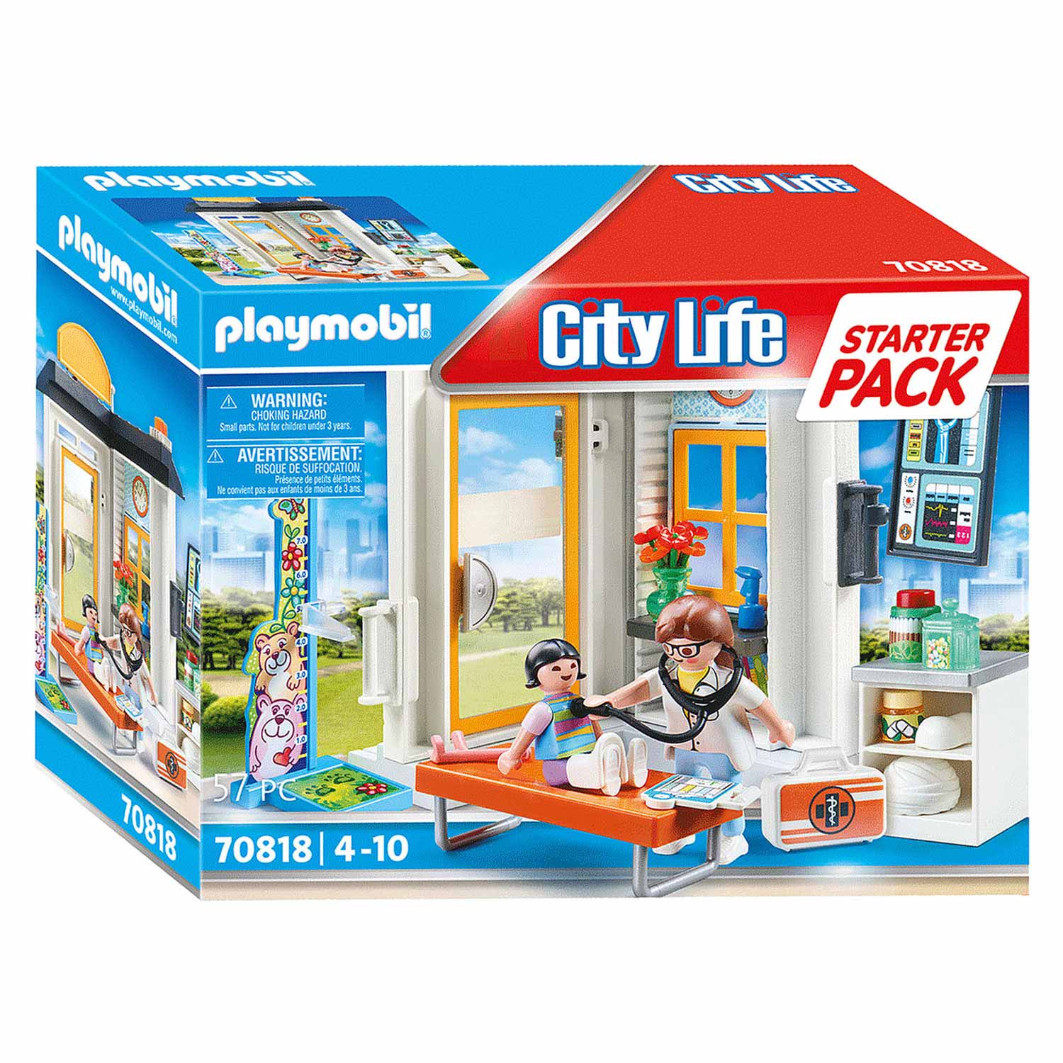 Playmobil City Life Starter Set Pédiatre - 70818