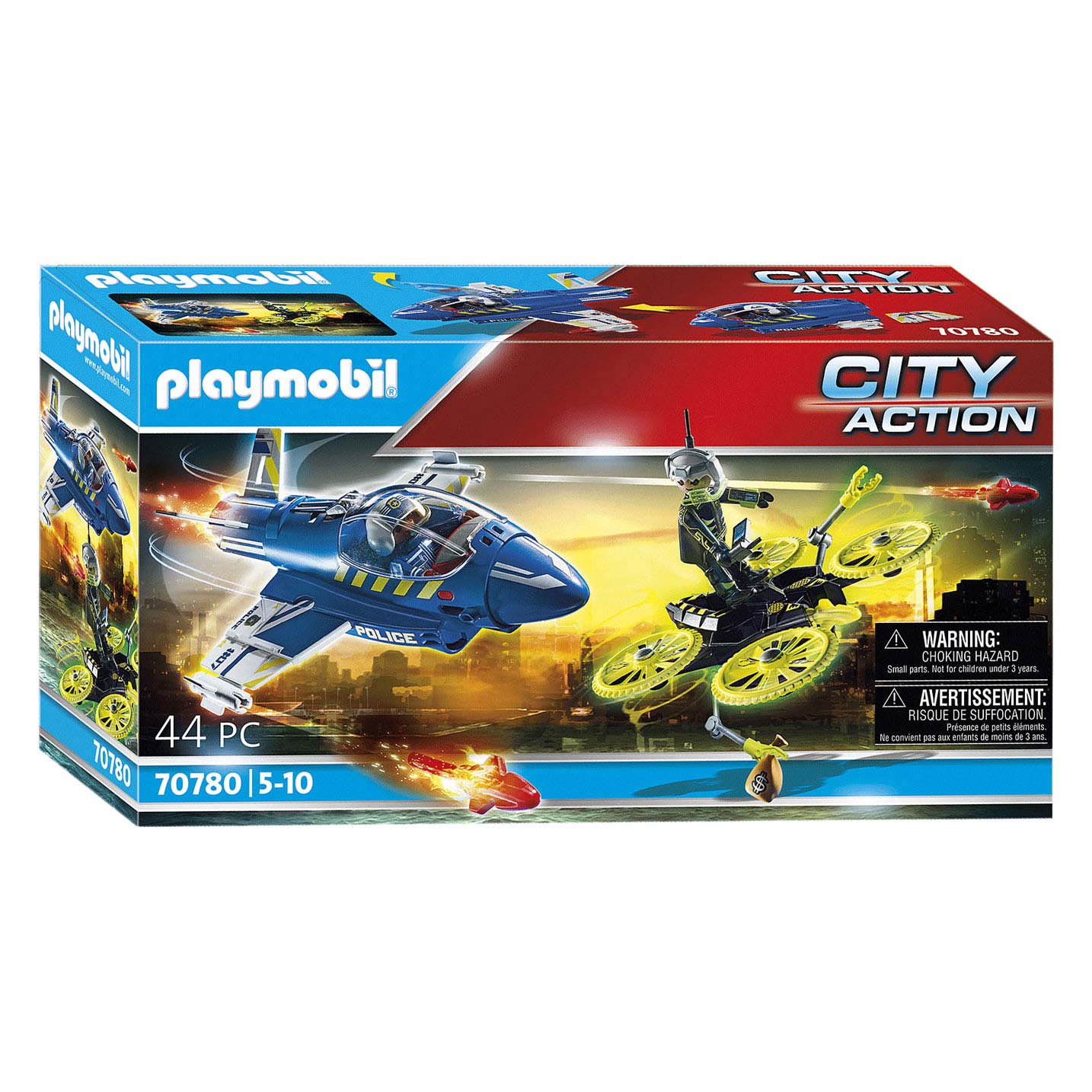 Playmobil City Action Politiejet Drone-achtervolging - 70780