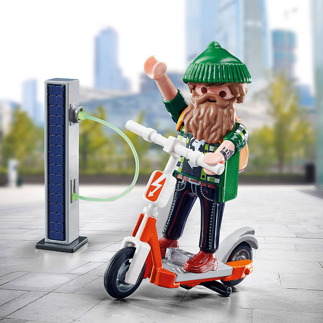 Playmobil Specials Hipster mit E-Scooter – 70873