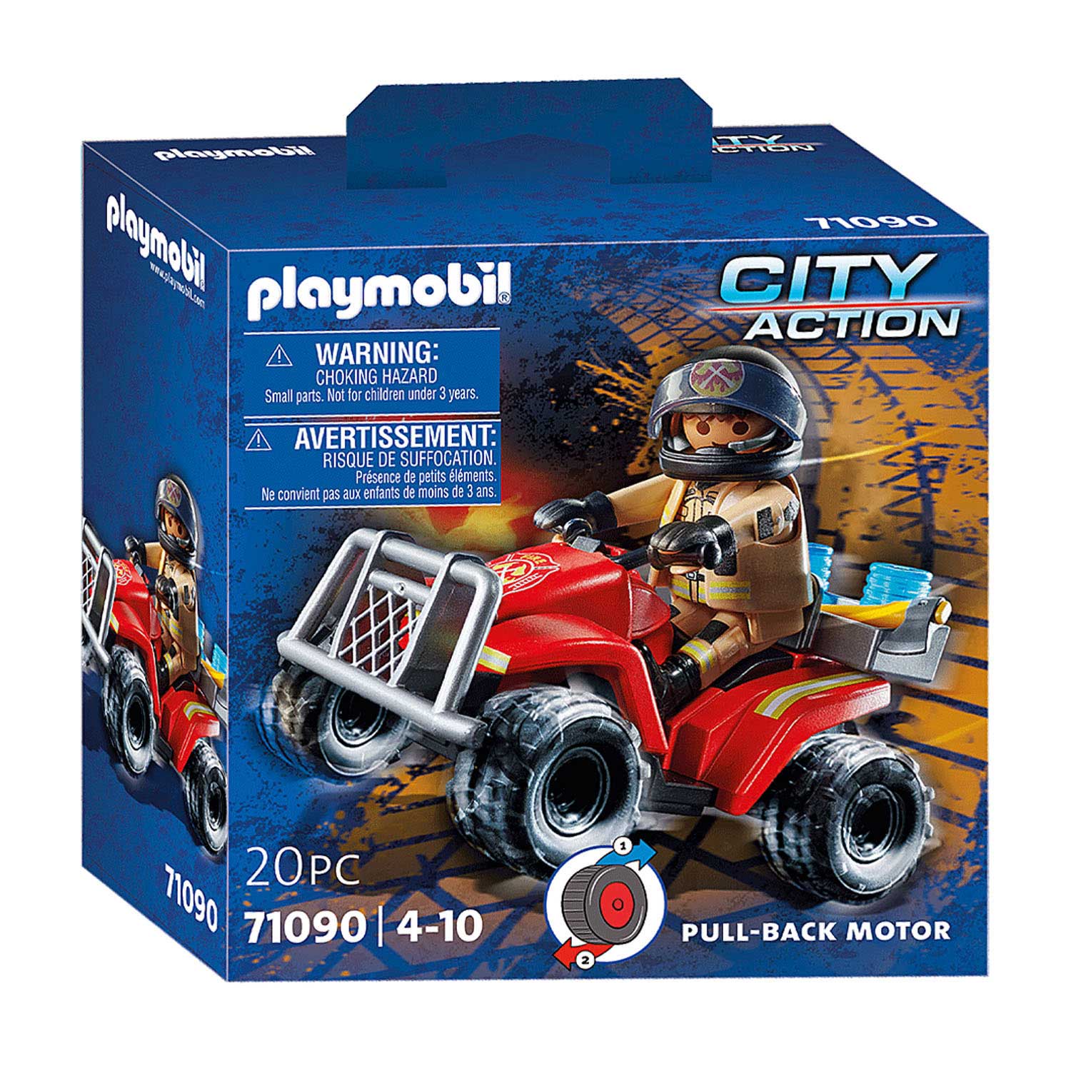 Grijp buitenspiegel meester Playmobil City Action Brandweer Speed Quad - 71090 ... | Lobbes Speelgoed