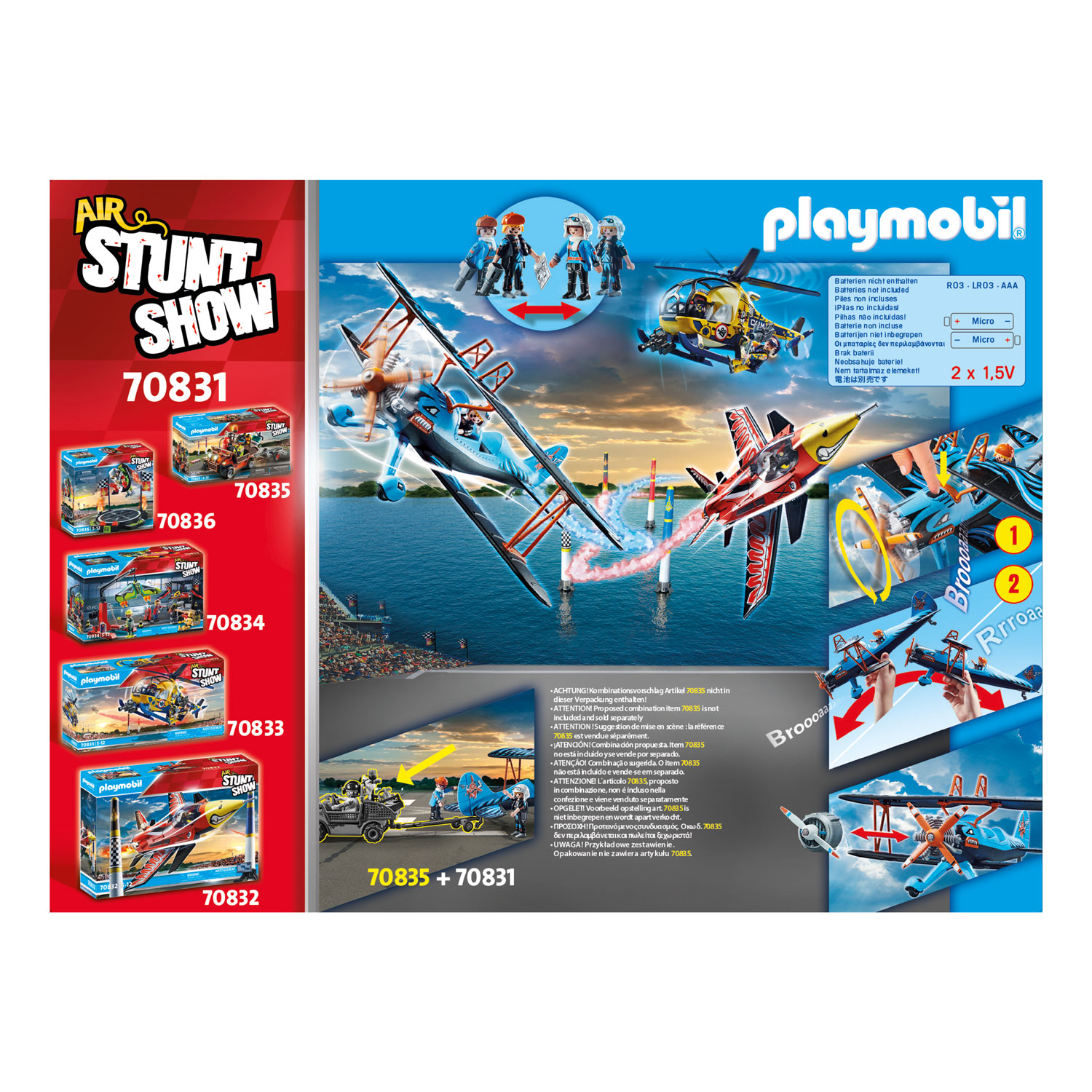 Playmobil Stuntshow Air Dubbeldekker Phoenix - 70831