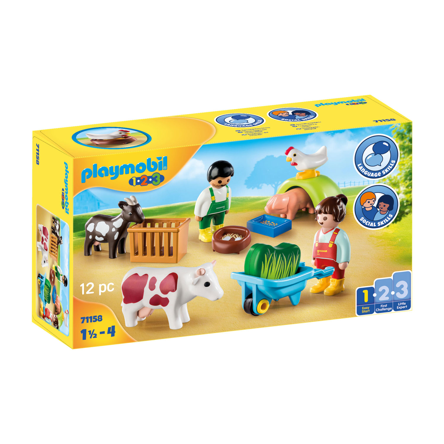 Playmobil 1.2.3. Plezier op de Boerderij - 71158