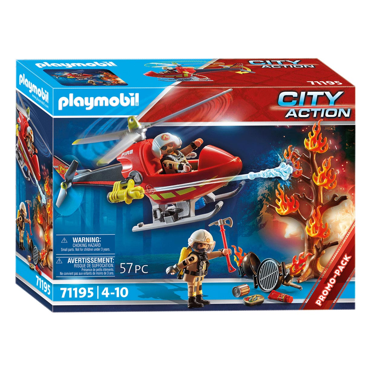 Playmobil City Action Feuerwehrhubschrauber – 71195
