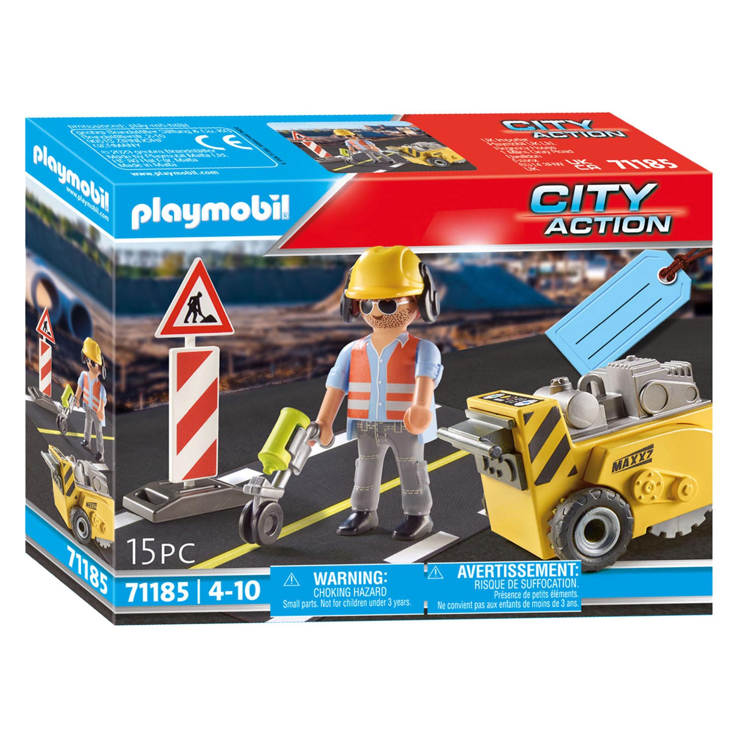 Playmobil City Action 71185 Bouwvakker met randensnijder
