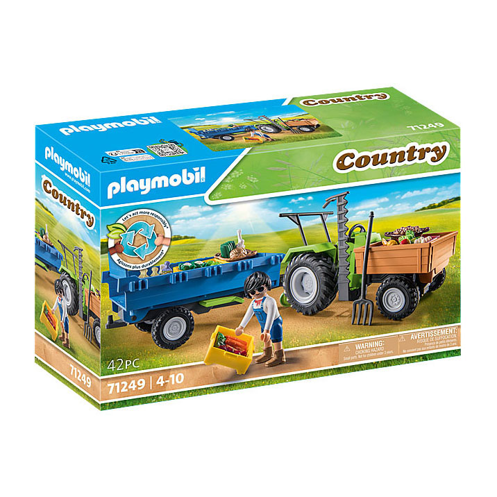 Acheter Playmobil Country Grand tracteur avec accessoires - 71305 en ligne?