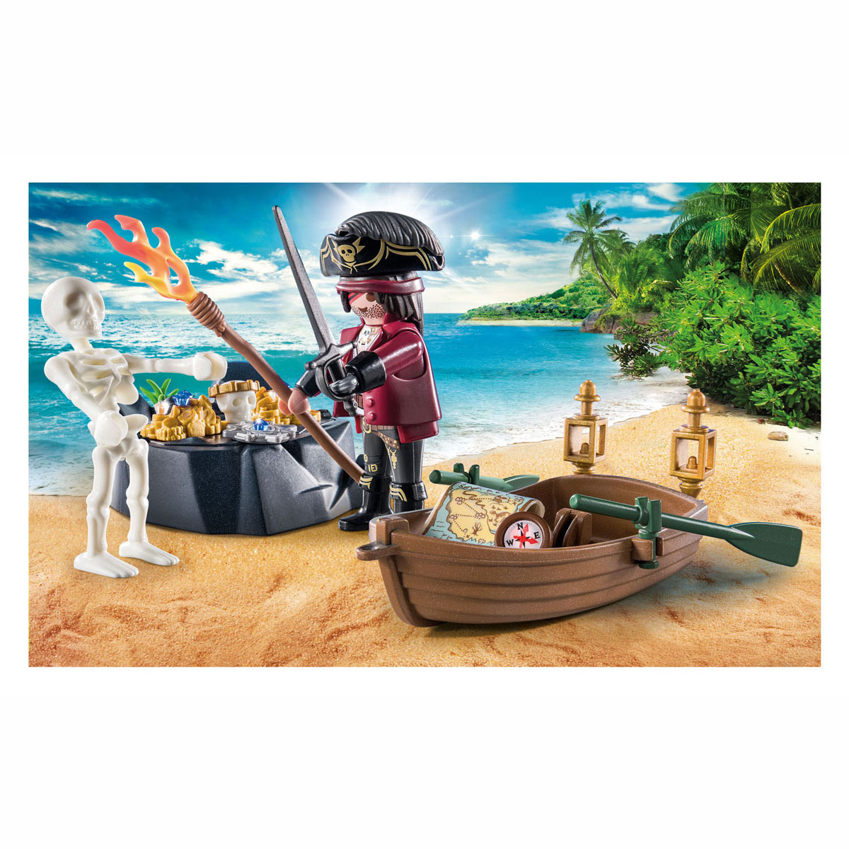 Playmobil Starterpack Pirat mit Ruderboot – 71254