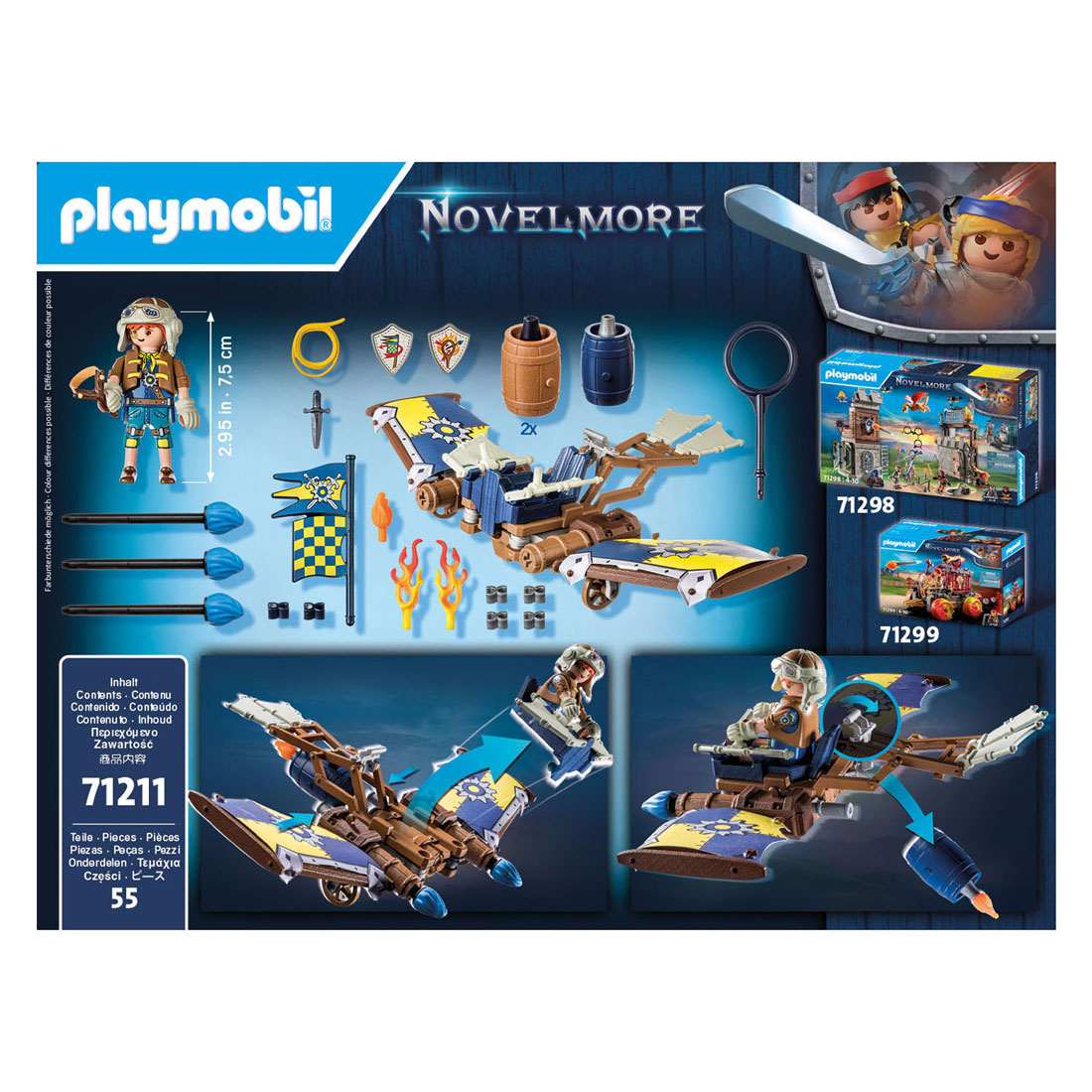 Playmobil Novelmore Dario's zweefvliegtuig - 71211