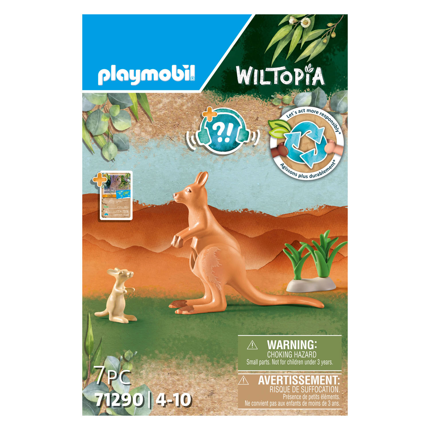 Playmobil Wiltopia Kangoeroe met Welp - 71290