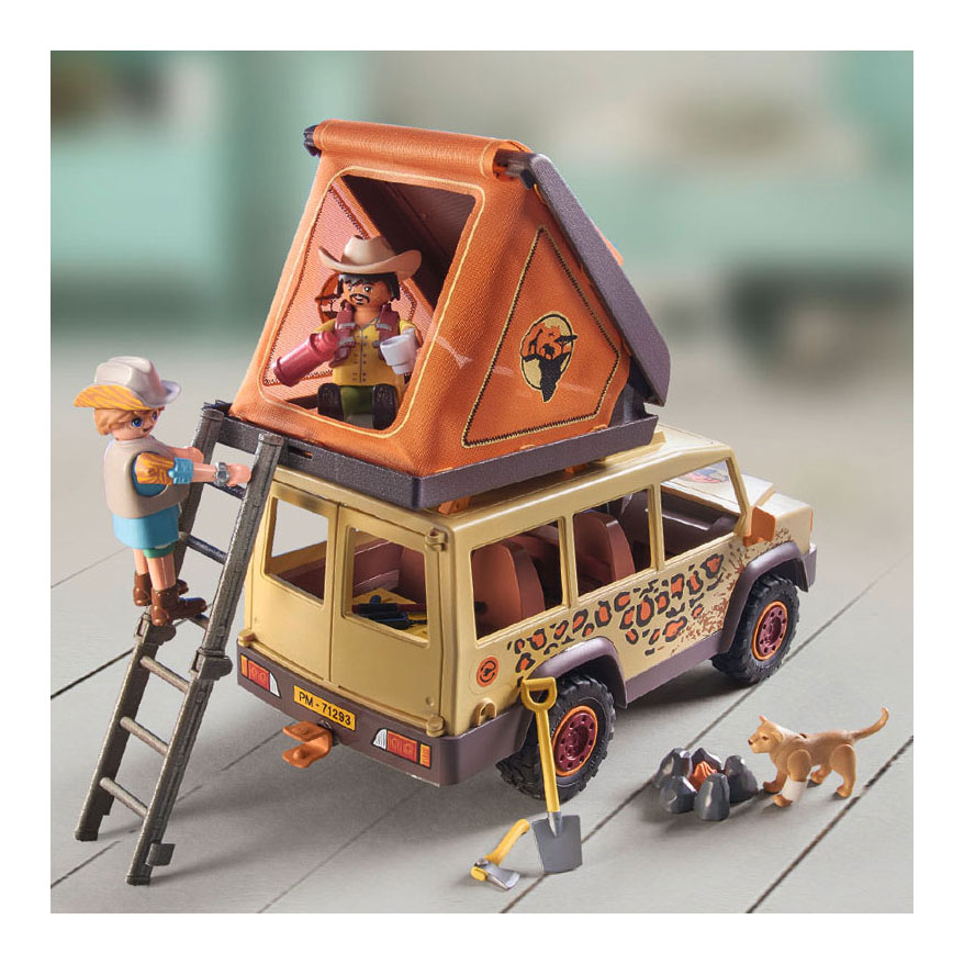 Playmobil Wiltopia met de Terreinwagen bij de Leeuwen - 7129