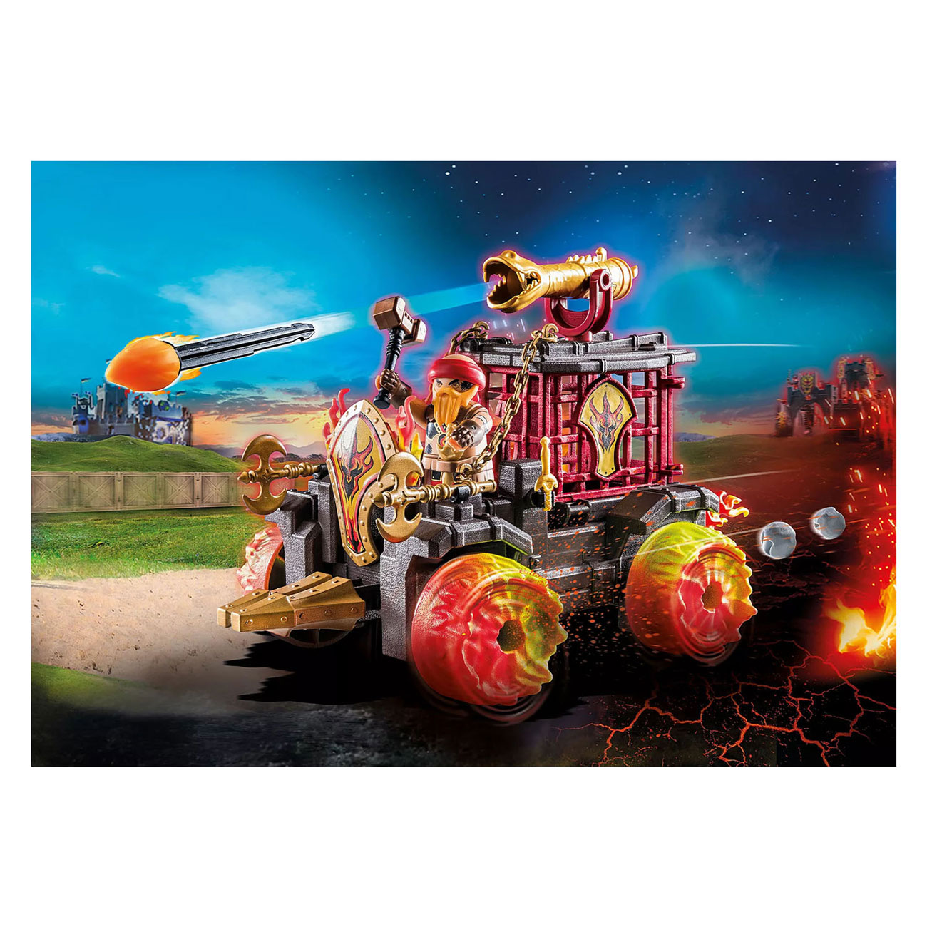 Playmobil Novelmore Burnham Raiders - Voiture de lutte contre les incendies - 71299