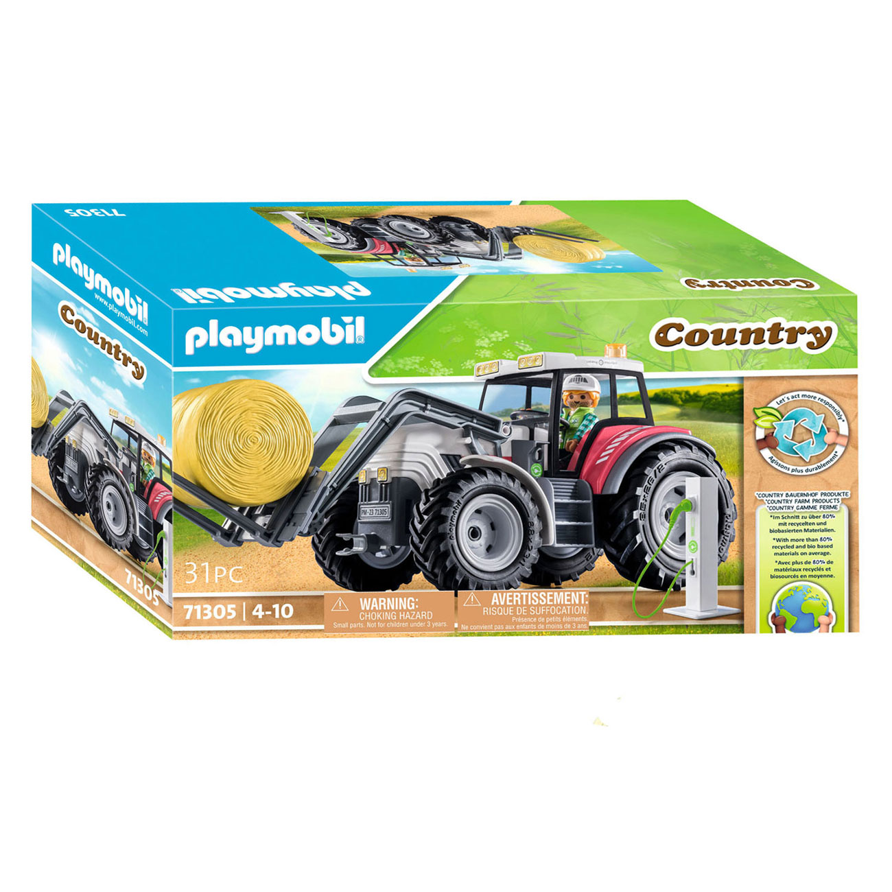 Playmobil Country Grote trekker met Toebehoren - 71305