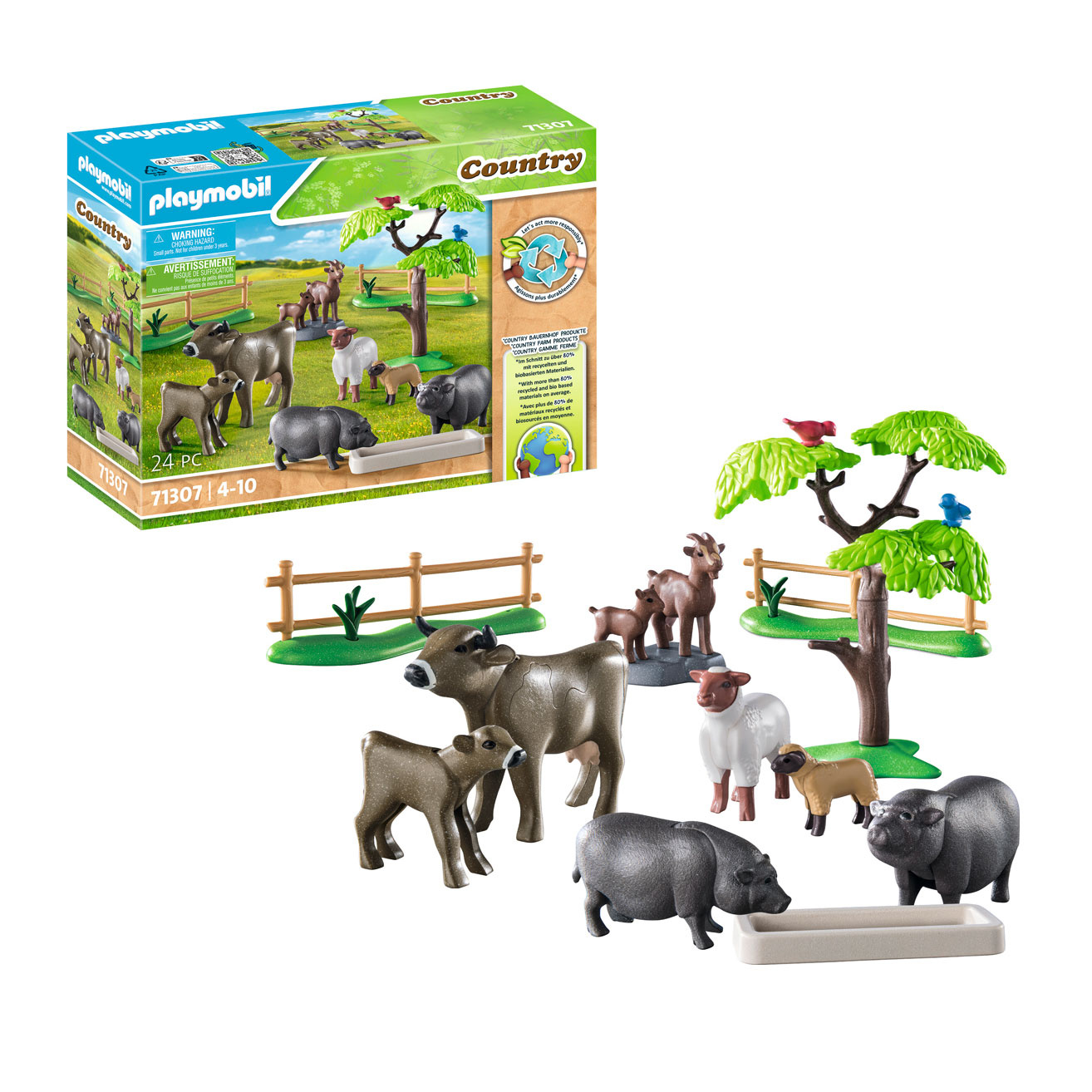 Playmobil Country Supplément animaux - 71307