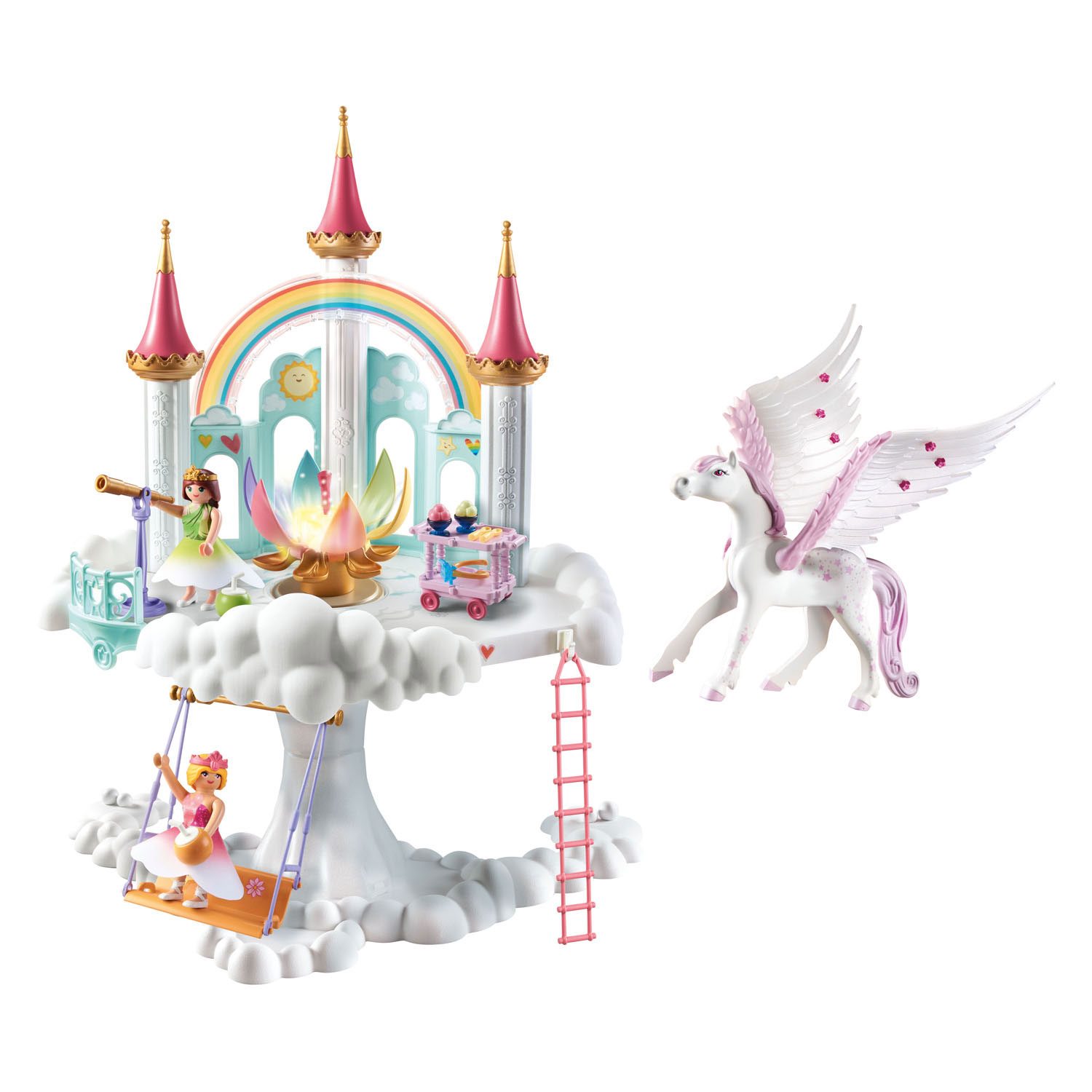  Playmobil Grand Château Princesse avec cheval volant