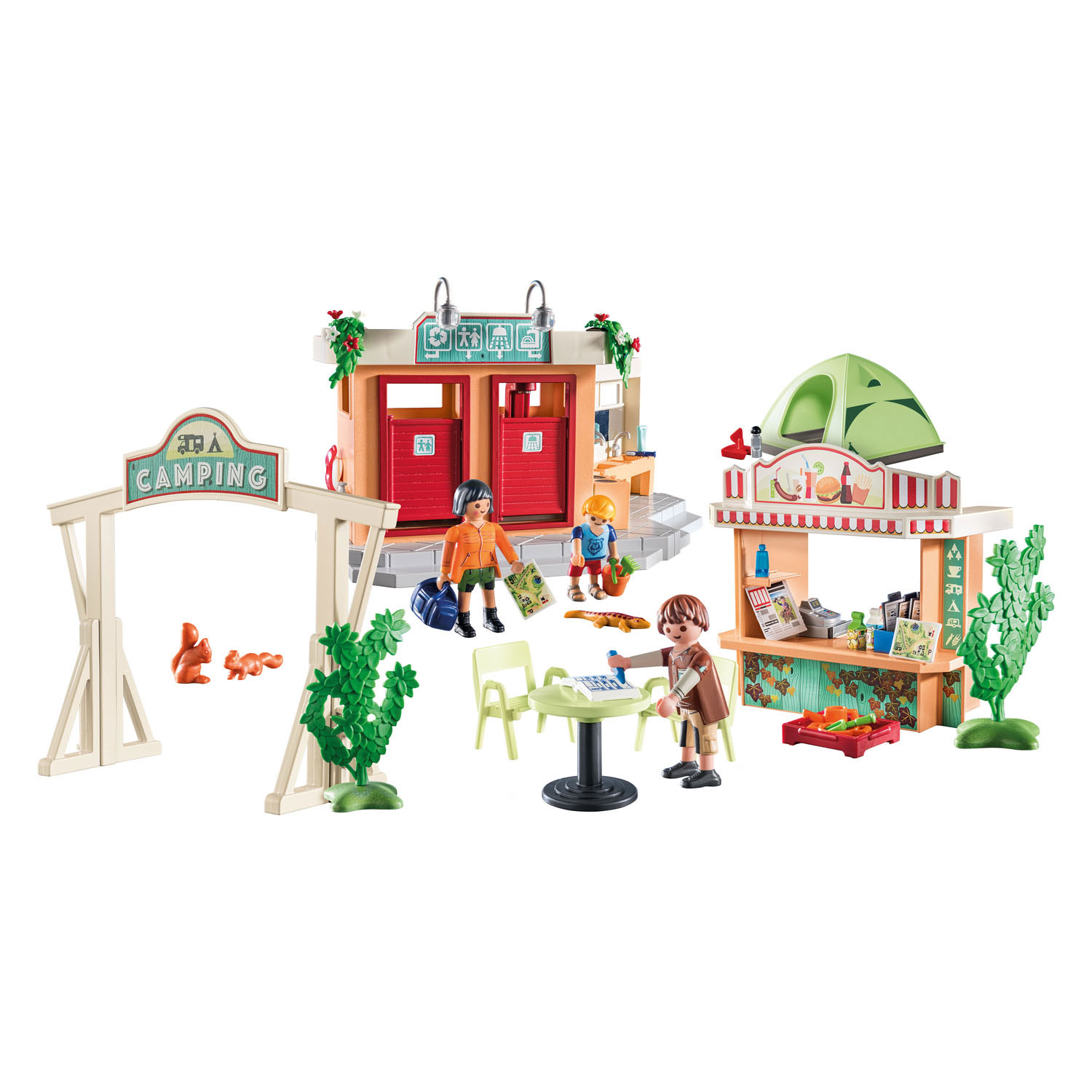PLAYMOBIL - Family Fun Famille de campeurs - Figurine miniature
