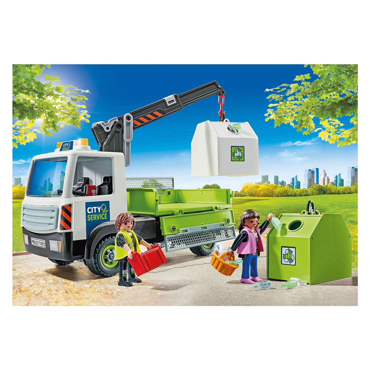 Playmobil City Action Service de collecte de poubelles en verre - 71431