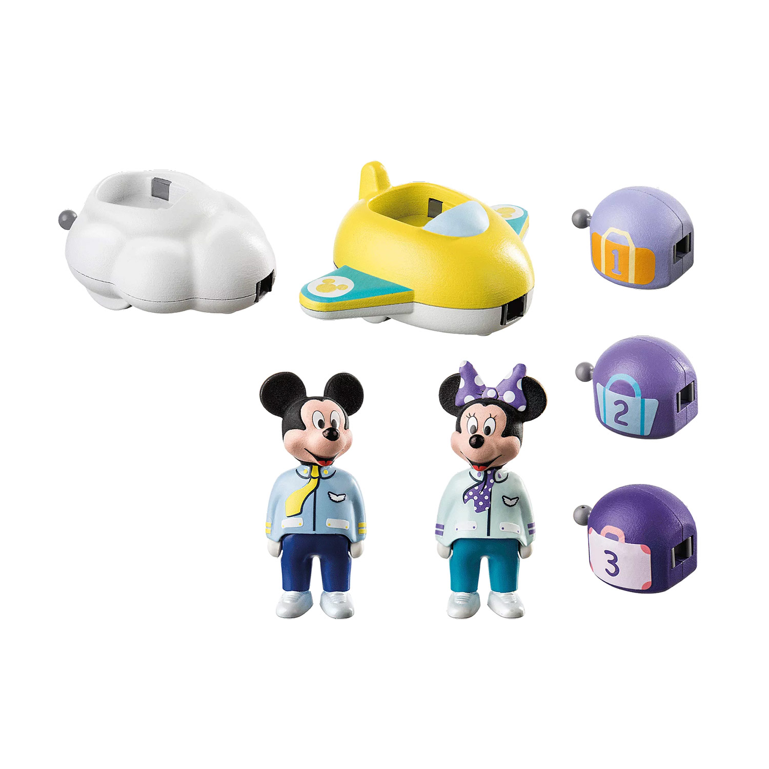Playmobil 1.2.3. Train nuage Mickey Mouse - 71320