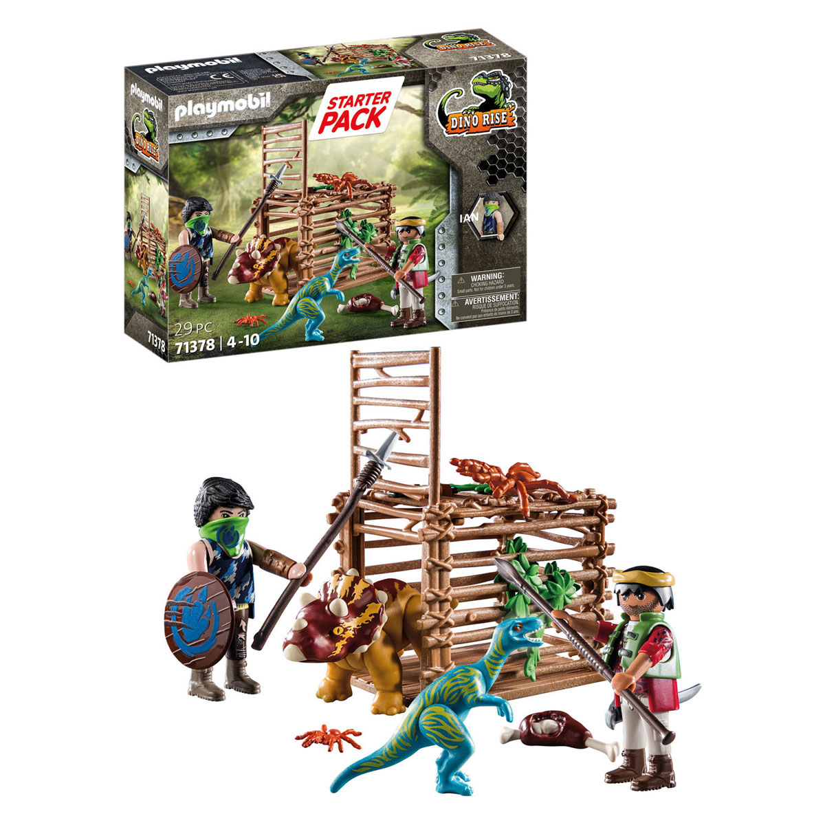 Playmobil Dino Rise Starter Pack Befreiung des Triceratops – 71378