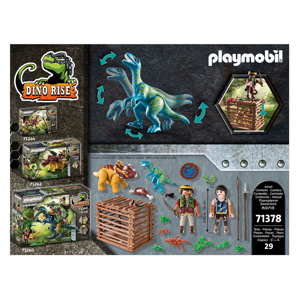 Playmobil Dino Rise Starter Pack Libération du Triceratops - 71378