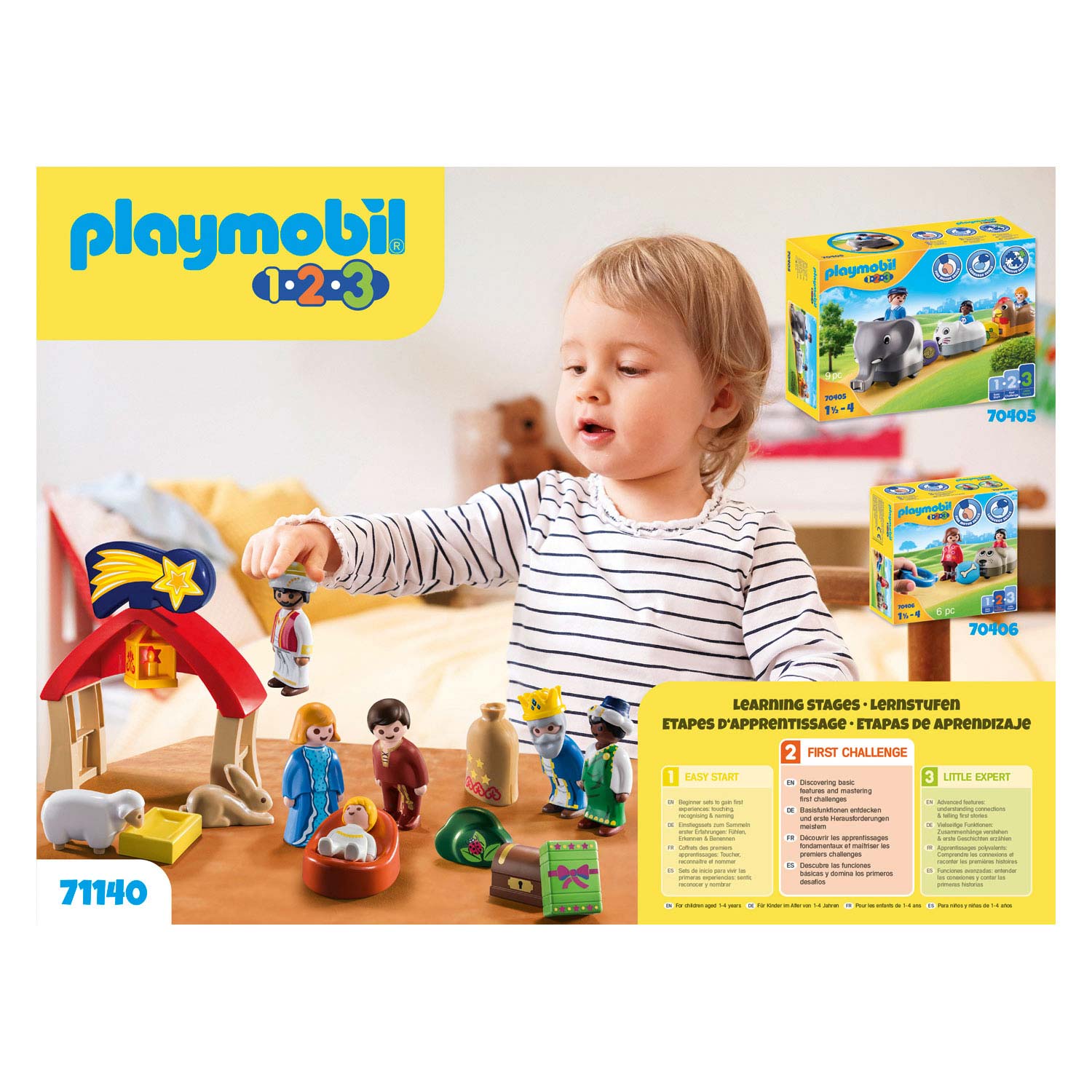 Playmobil 1.2.3. Kerststal - 711410