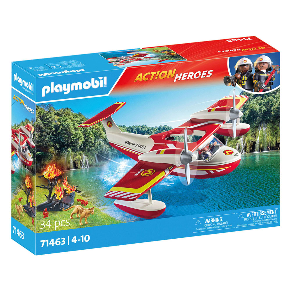 Playmobil Action Heroes Brandweervliegtuig met Blusfunctie 71463