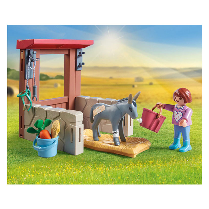 Playmobil Country Farm Tierarzt mit den Eseln – 71471
