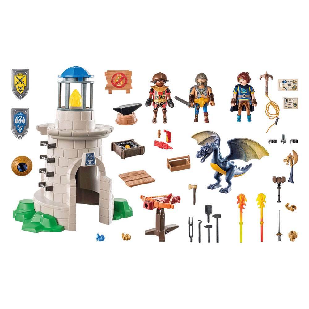 Playmobil Novelmore Knight's Tower avec forgeron et dragon - 71483