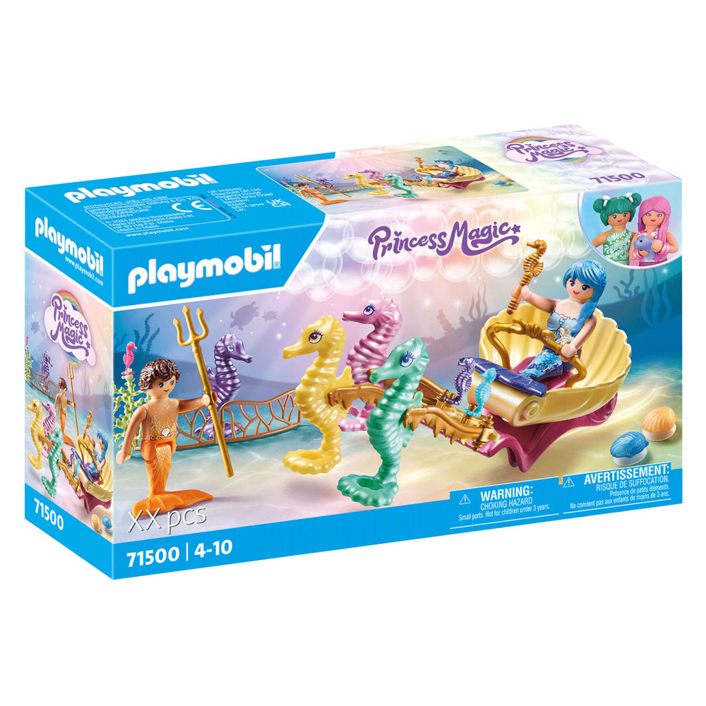 Playmobil Princesse Magique Sirène Hippocampe Calèche - 71500