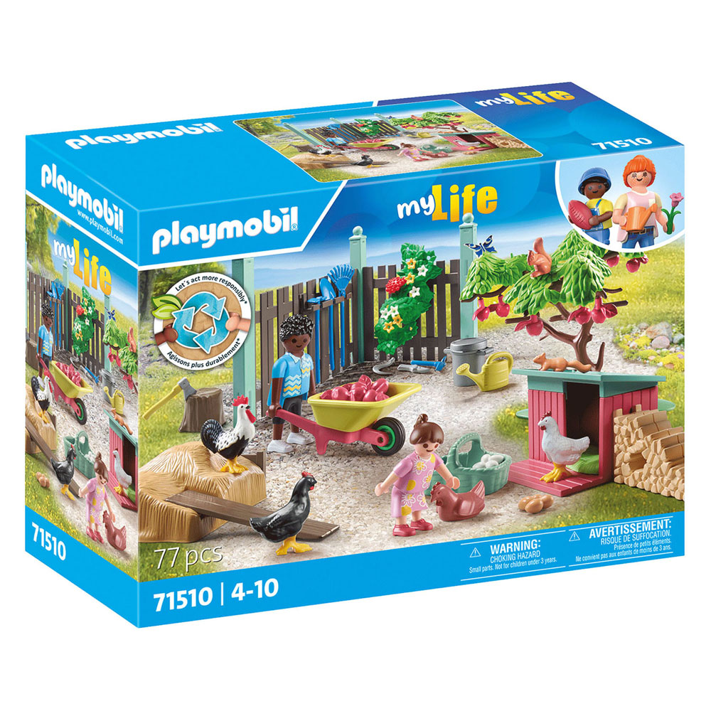 Playmobil My Life Petite Ferme de Poules dans le Jardin de la Petite Maison - 71510