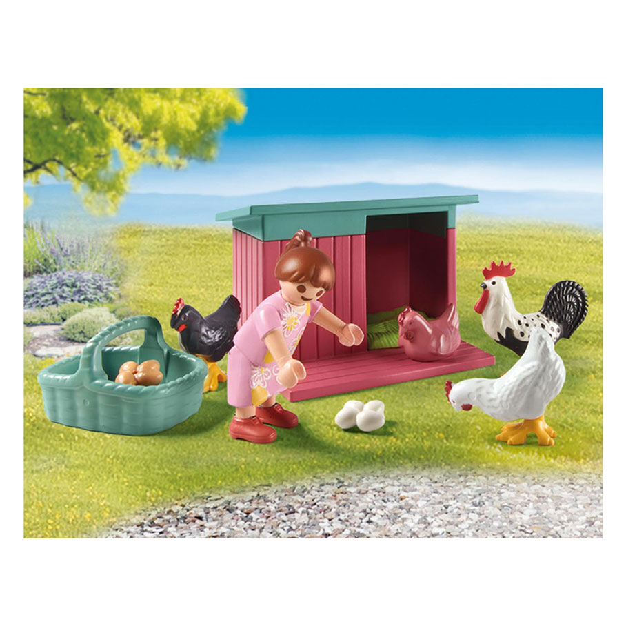 Playmobil My Life Kleine Hühnerfarm im Garten des kleinen Hauses – 71510