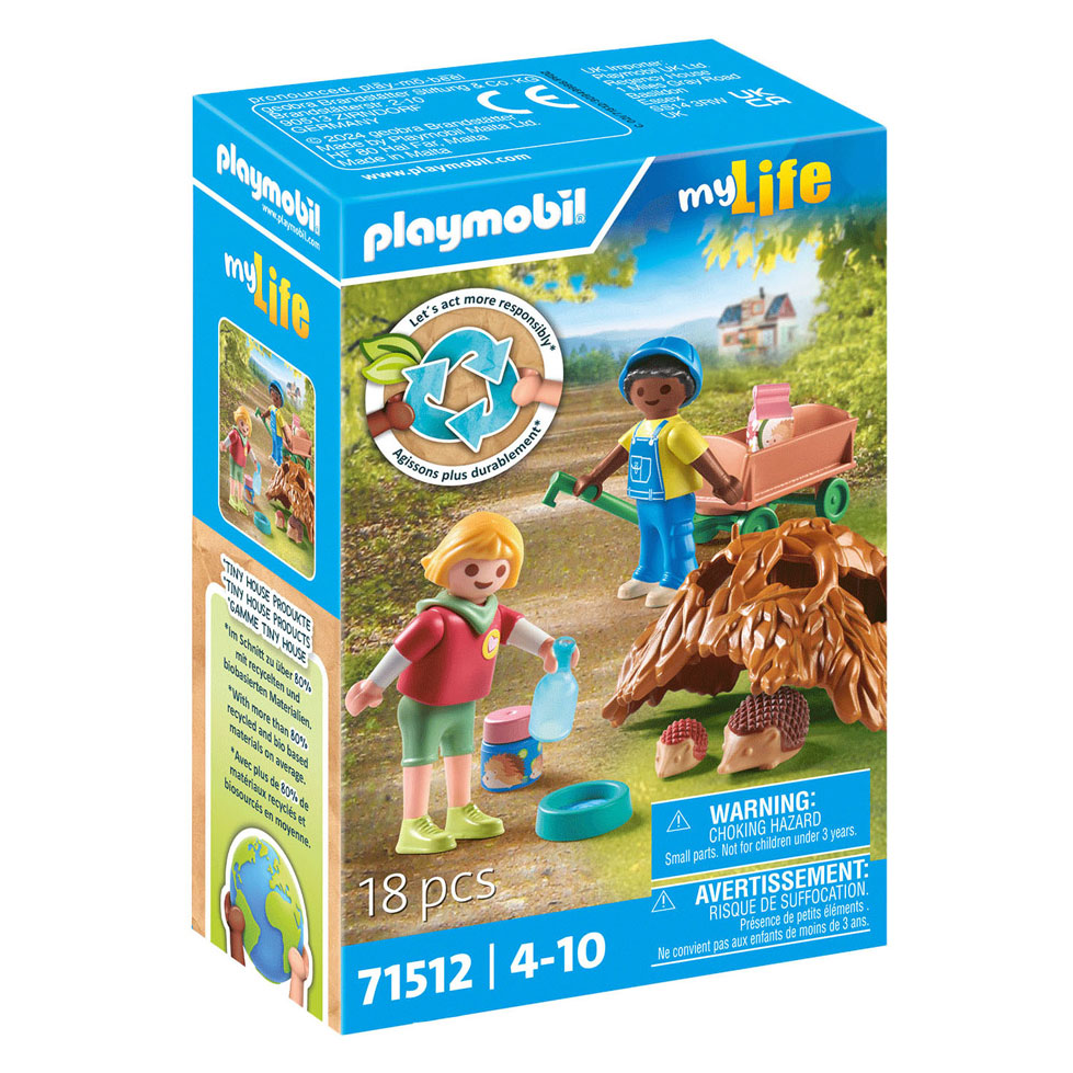 Playmobil My Life Zorgen voor de Egelfamilie - 71512
