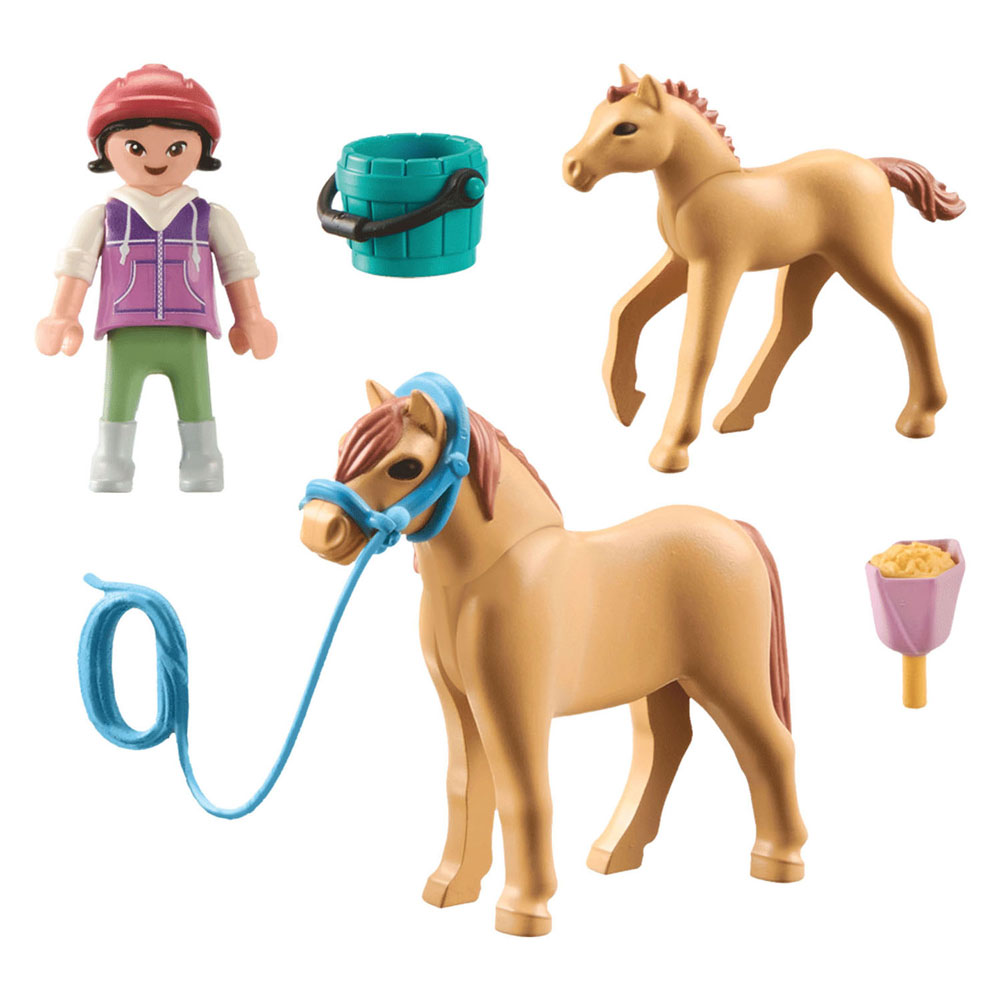 Playmobil Horses of Waterfall Kind mit Pony und Fohlen – 71498