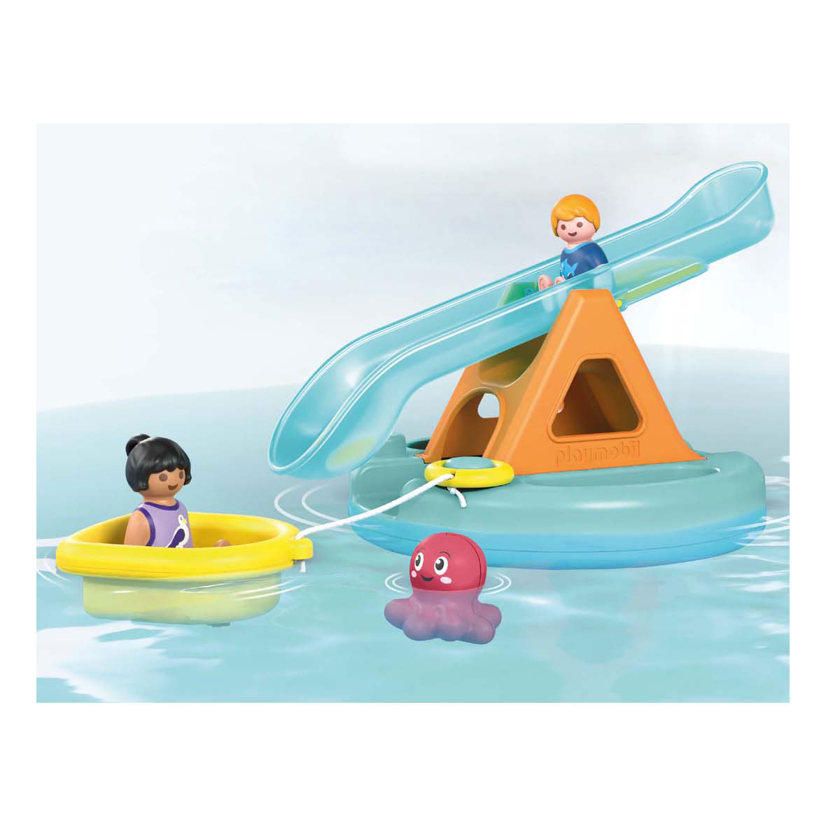 Playmobil Junior Schwimminsel mit Wasserrutsche – 71687