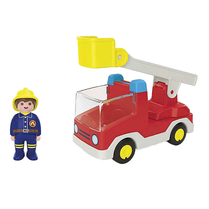 Playmobil Junior Camion de Pompier avec Échelle - 71683