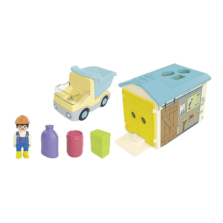 Playmobil Junior Workman mit Sortiergarage – 71686