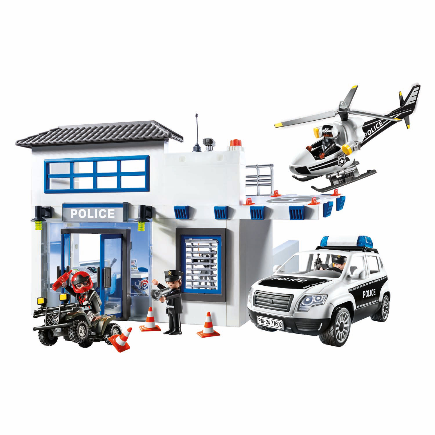 Playmobil Action Heroes Commissariat de police avec véhicules - 71602