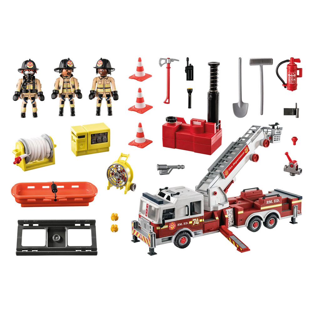 Playmobil Action Heroes Feuerwehrauto: US Tower Ladder – 70935