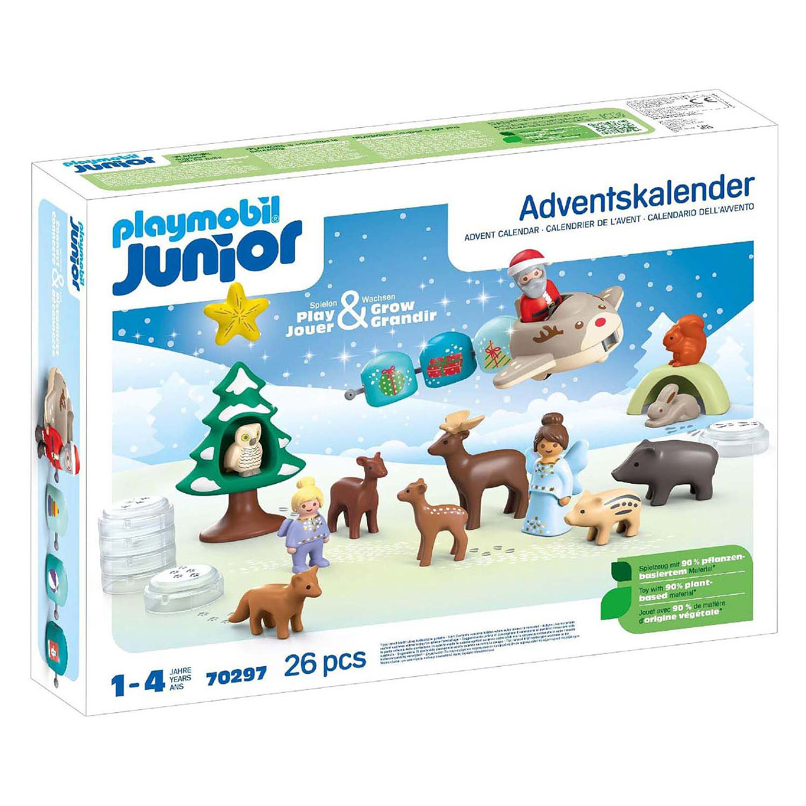 Playmobil Junior Adventskalender Witte Kerst - 70297