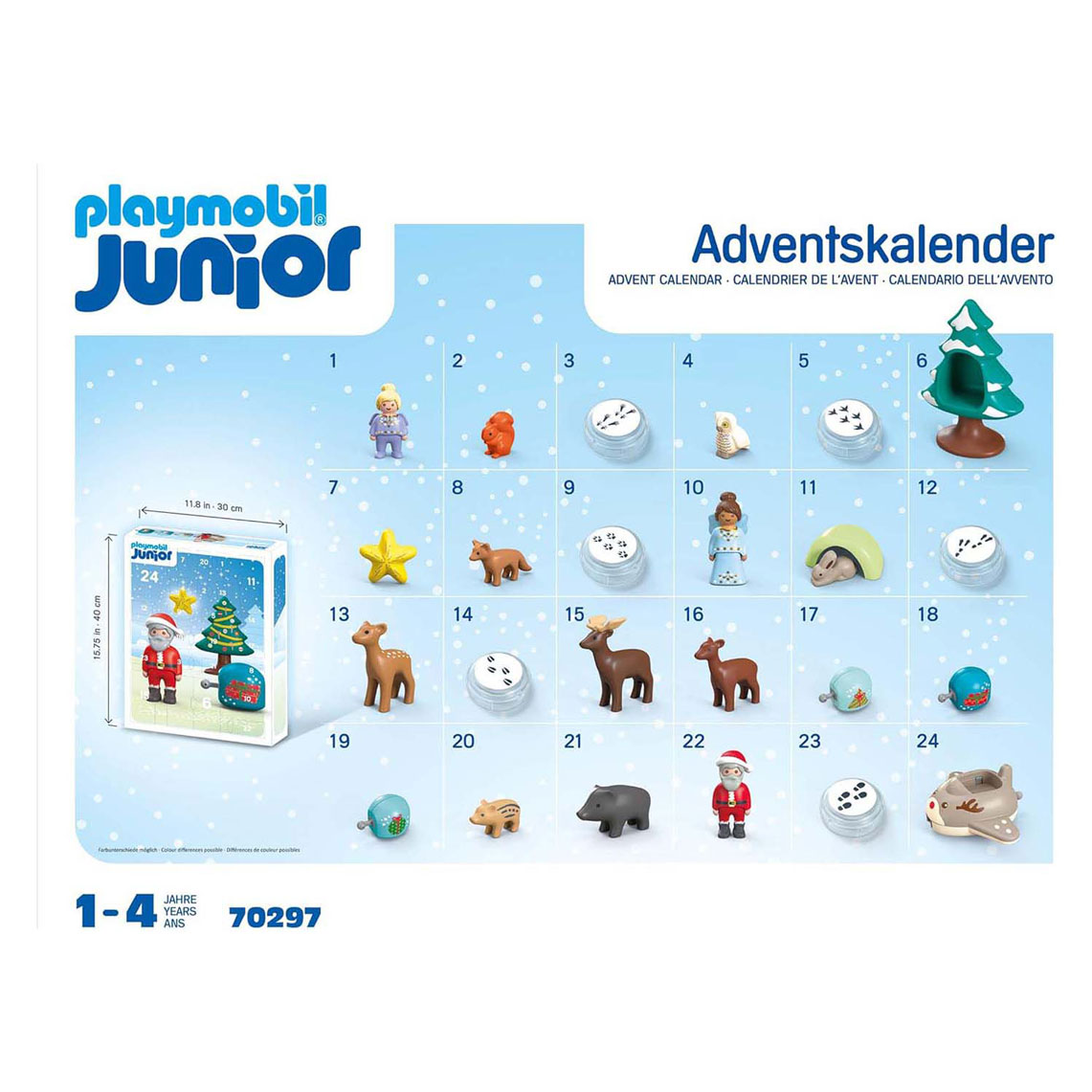 Calendrier de l'Avent Playmobil Junior Noël Blanc - 70297