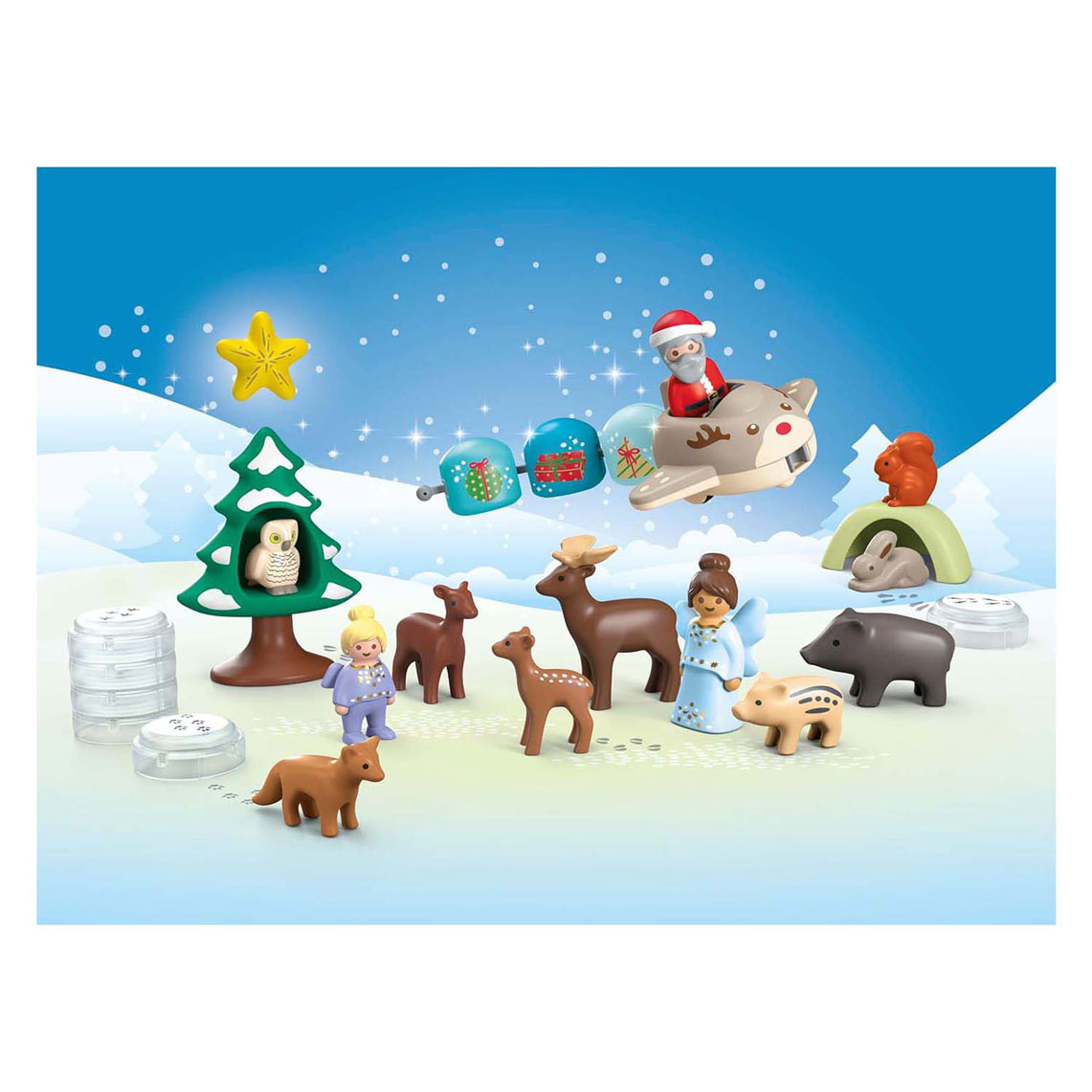 Playmobil Junior Adventskalender Witte Kerst - 70297