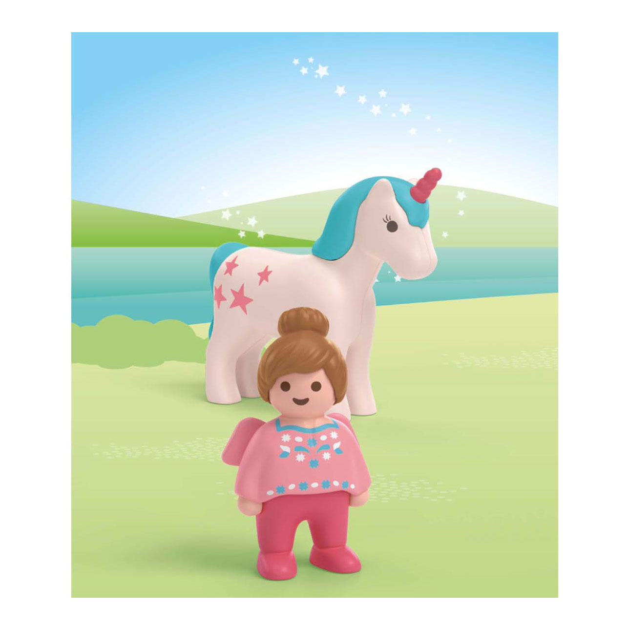 Playmobil Junior Licorne avec figurine de jeu - 71893