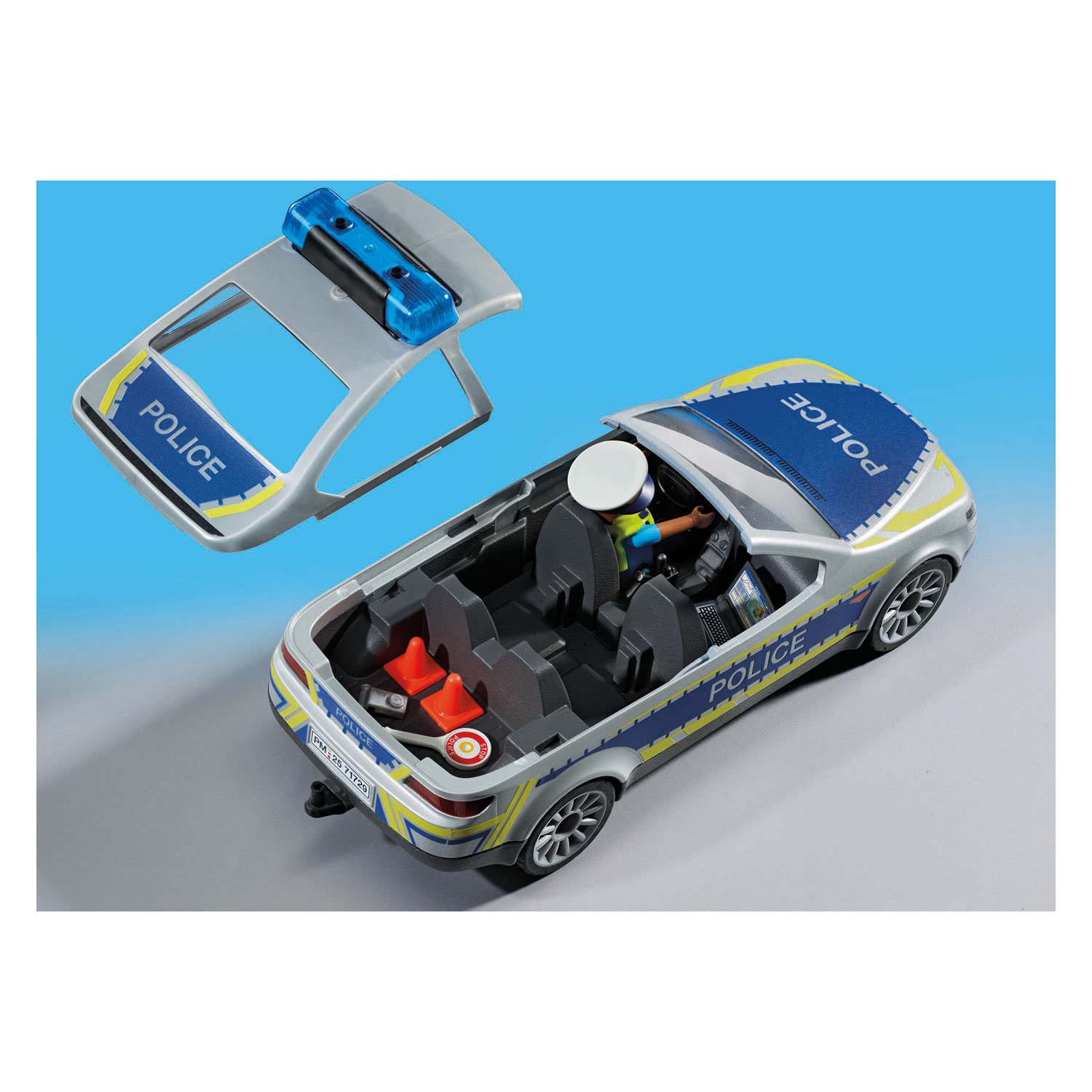 Voiture de patrouille de police Playmobil Action Heroes, 24 pièces - 71729