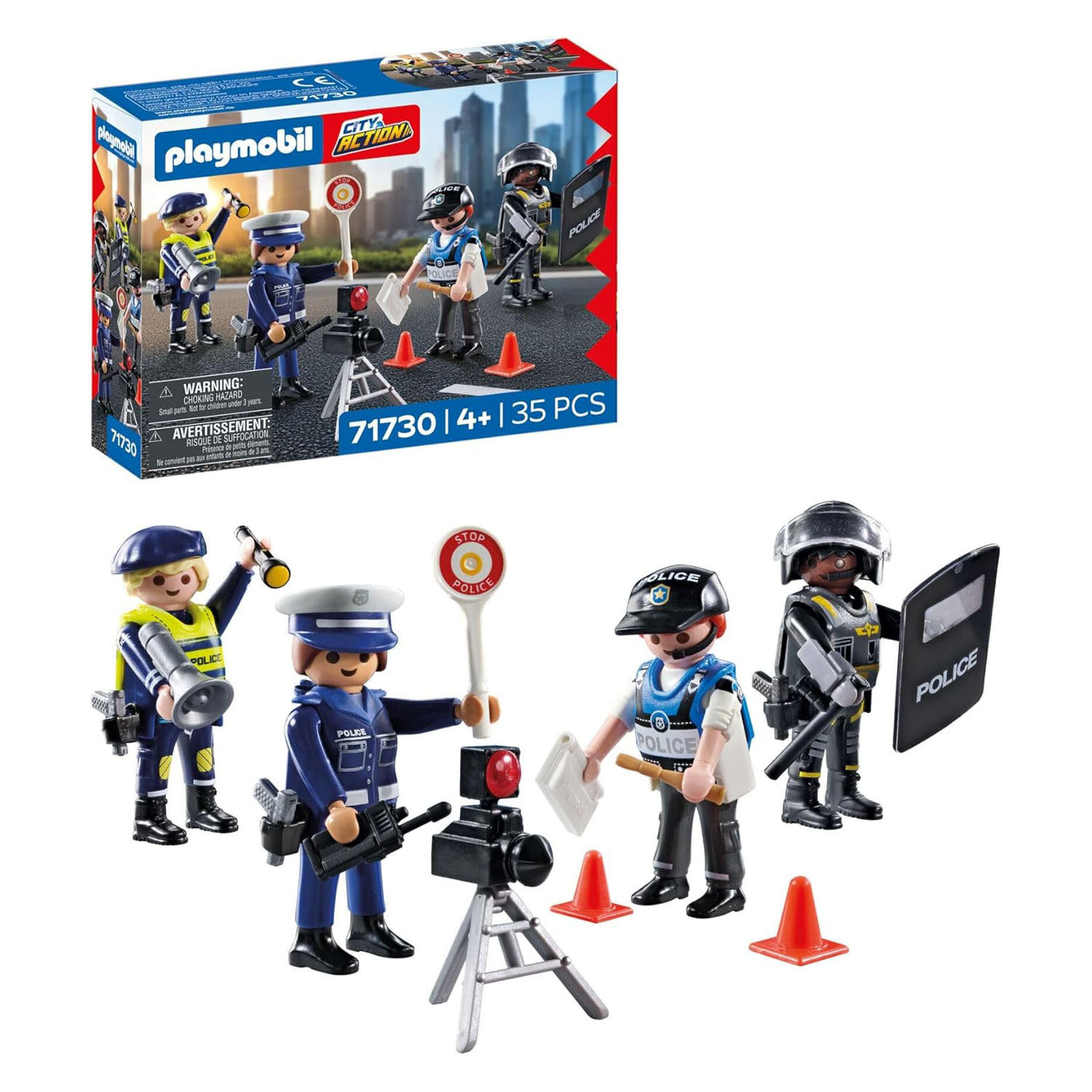Coffret de figurines Playmobil Action Heroes Police - 71730