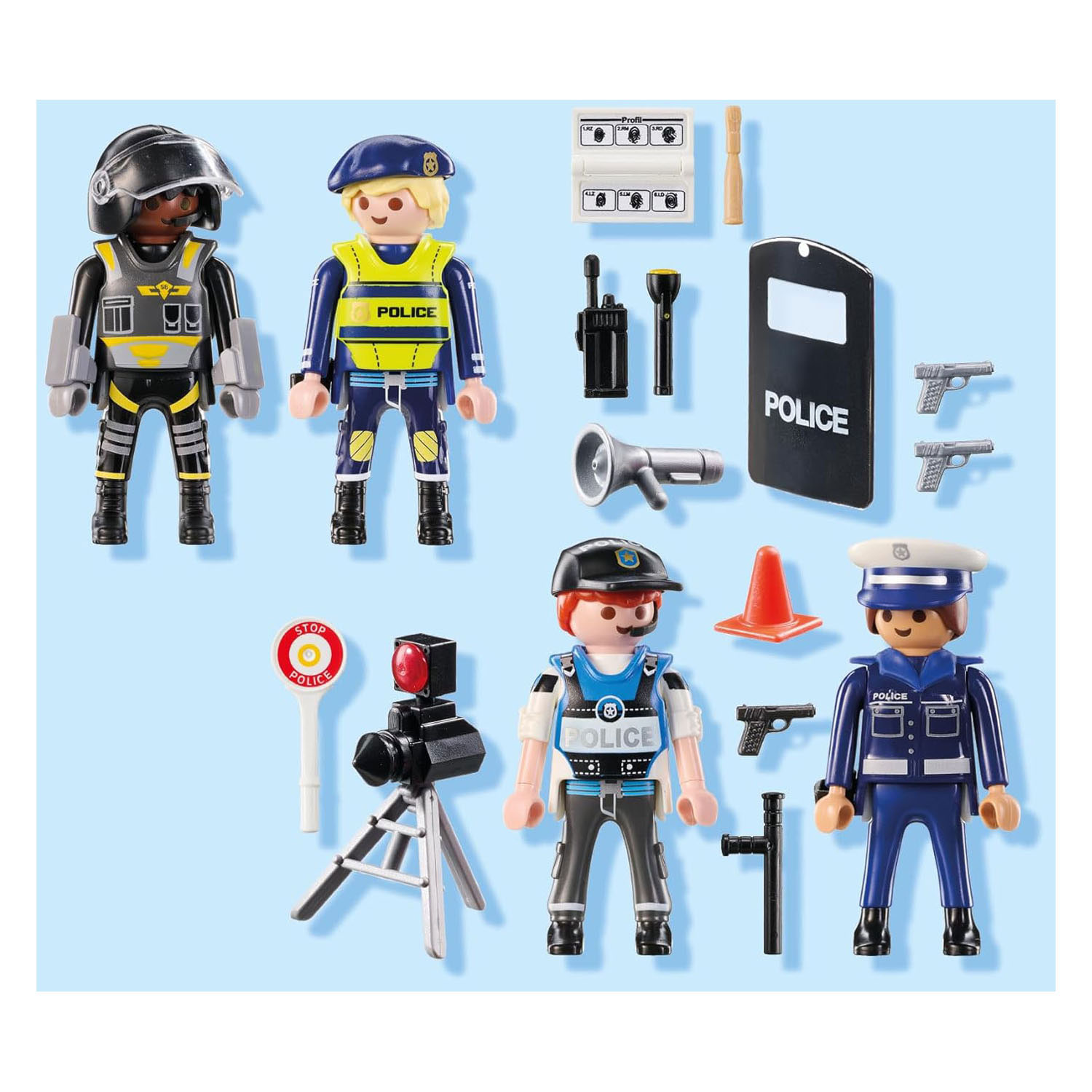Coffret de figurines Playmobil Action Heroes Police - 71730