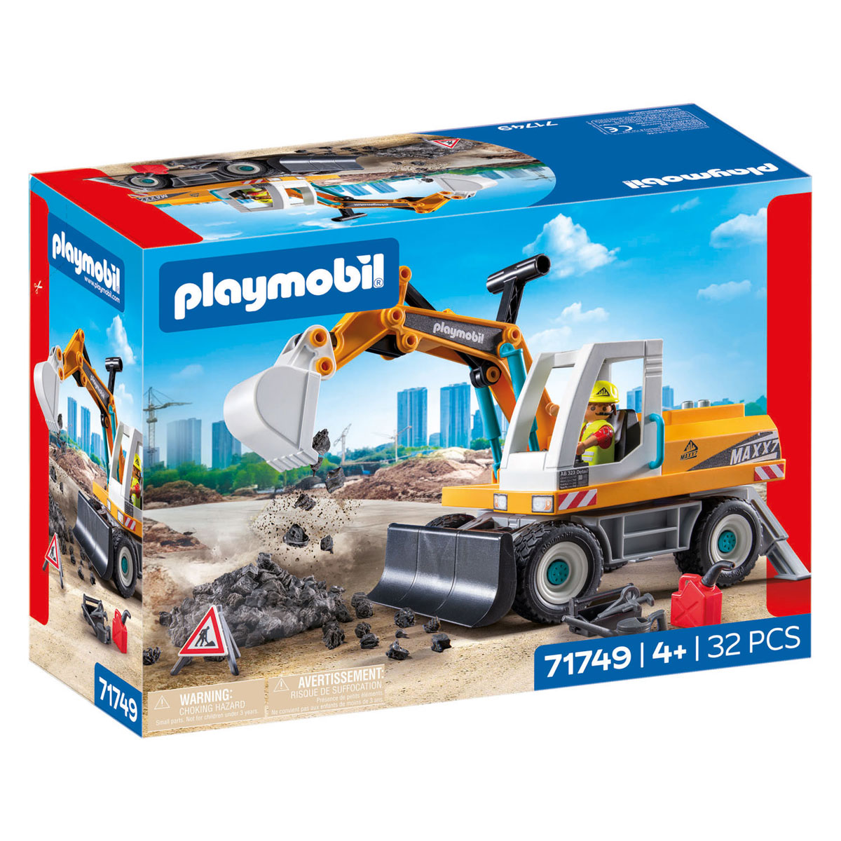 Pelleteuse géante Playmobil Action Heroes - 71749