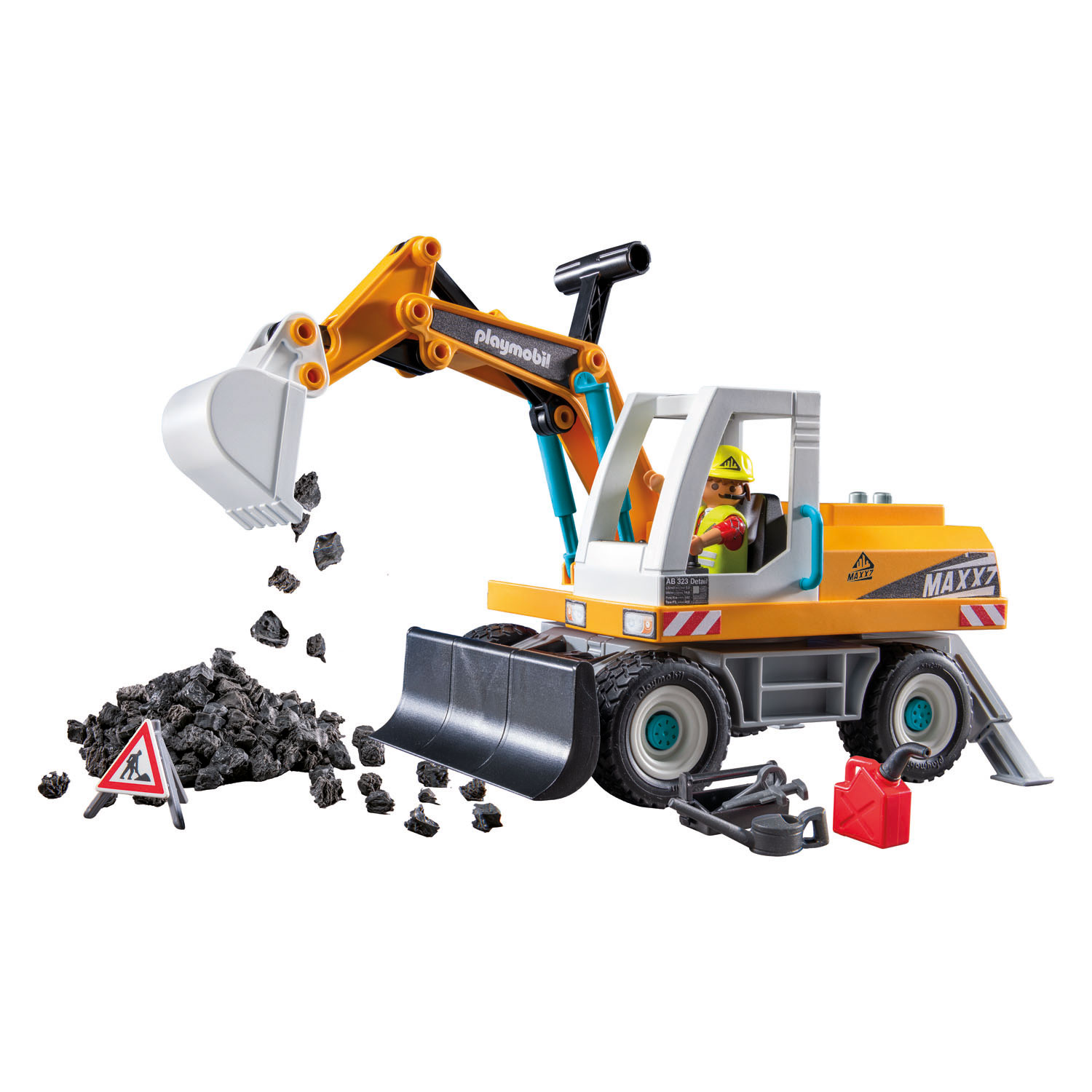 Pelleteuse géante Playmobil Action Heroes - 71749