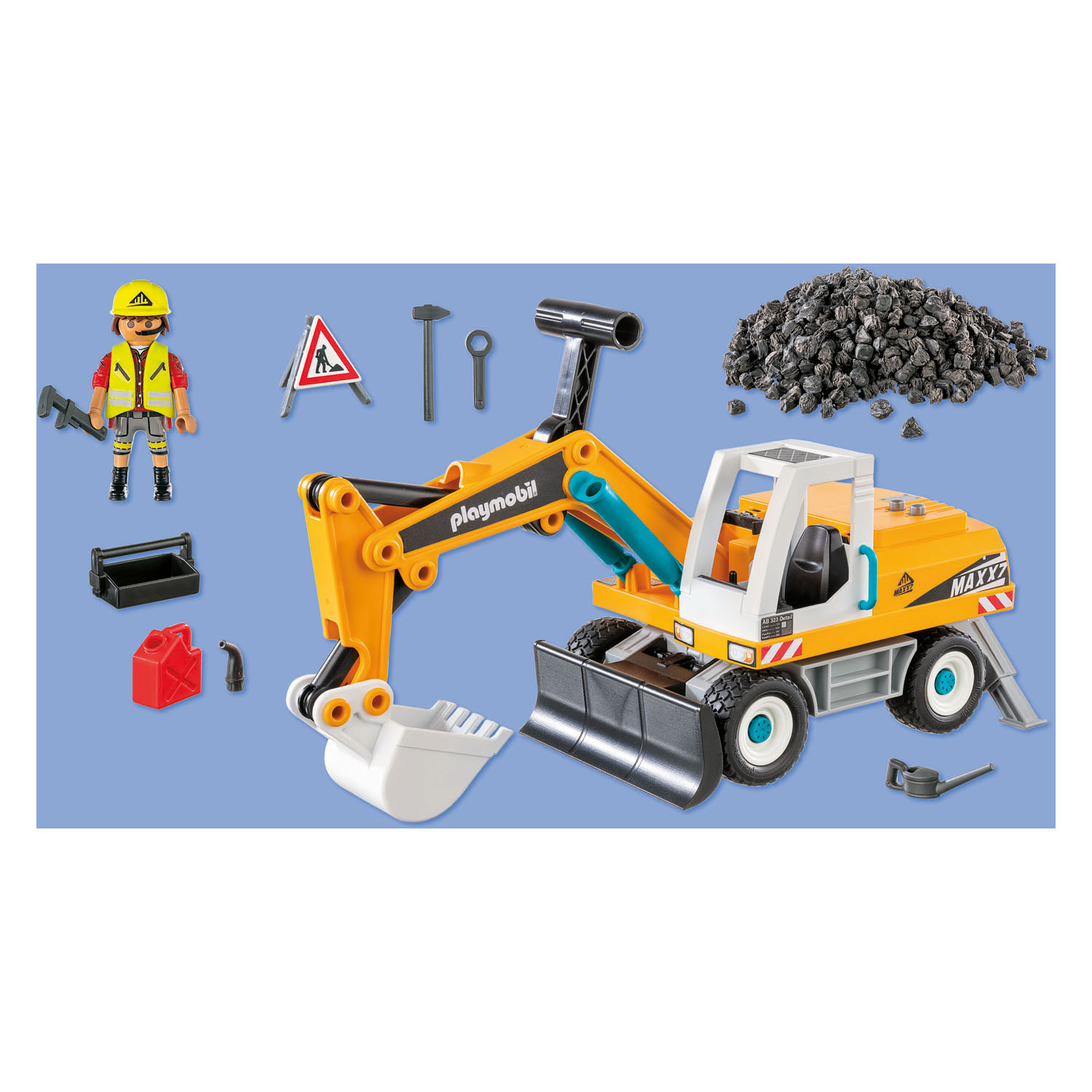 Pelleteuse géante Playmobil Action Heroes - 71749